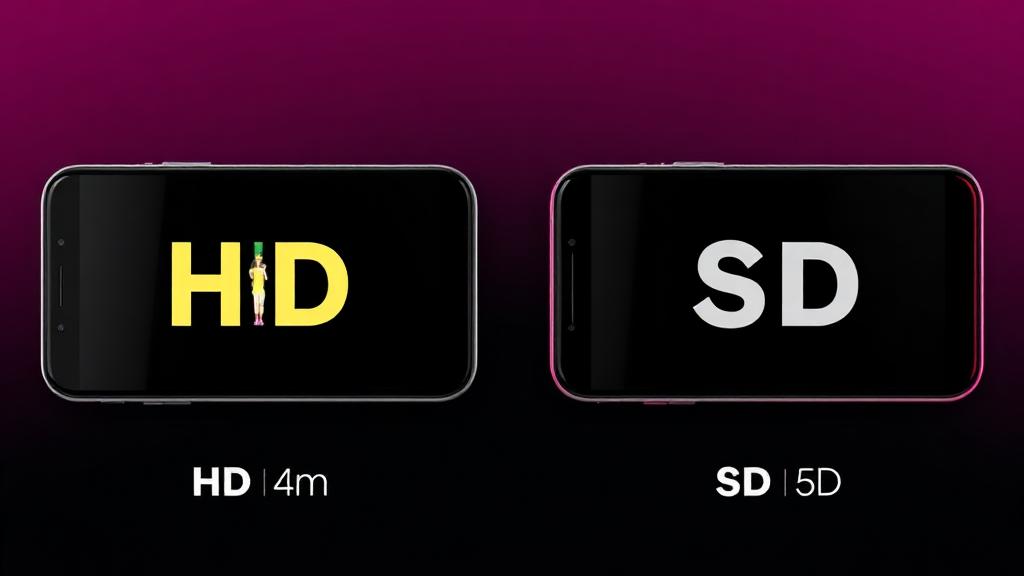 HD vs SD instagram reels quality side by side comparison